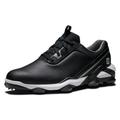 FootJoy Men's Tour Alpha Golf Shoe, Black/White/Silver, 14 UK