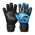 CATCH & KEEP® Kralle Junior Pro Protector - finger protection children's goalkeeper gloves - premium goalkeeper gloves for children - keeper gloves with extra strong grip (4, Blue)