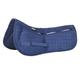 Harrison Howard Correction Half Pad with 4 Pockets and 3 Memory Foam Inserts with Differentiated Thickness Horse Riding Pad with Added Cushioning and Comfort Navy