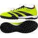 adidas Unisex 24 League Low Turf Sneaker, Team Solar Yellow/Black/Solar Red, 8.5 Women/7.5 Men