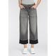 Weite Jeans HERRLICHER "Mäze Organic Denim Brushed" Gr. 30, N-Gr, grau (grey agate) Damen Jeans Weite