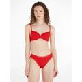 Slip TOMMY HILFIGER UNDERWEAR "BIKINI" Gr. L (40), rot (fierce red) Damen Unterhosen Klassische Slips