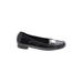 Stuart Weitzman Flats: Slip-on Chunky Heel Casual Black Print Shoes - Women's Size 8 - Round Toe