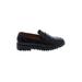 Halogen Flats: Slip-on Platform Casual Black Solid Shoes - Women's Size 7 1/2 - Almond Toe