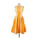 MSGM Casual Dress - A-Line: Yellow Dresses - Women's Size 10