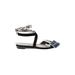 Calvin Klein Sandals: Silver Print Shoes - Women's Size 35.5 - Open Toe