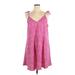 Shein Casual Dress - Mini V-Neck Sleeveless: Pink Dresses - Women's Size 2X
