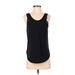 Lululemon Athletica Active Tank Top: Black Polka Dots Activewear - Women's Size 4