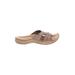 Earth Origins Sandals: Tan Print Shoes - Women's Size 6 - Open Toe
