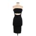 Forever 21 Casual Dress - Bodycon: Black Solid Dresses - New - Women's Size Medium