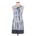 Forever 21 Casual Dress - Mini Crew Neck Sleeveless: Gray Tie-dye Dresses - Women's Size Medium