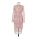 Bardot Cocktail Dress - Sheath: Pink Print Dresses - Women's Size 6