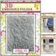 Dossier de gaufrage 3D papillon dossier en plastique de gaufrage de fond pour le scrapbooking