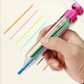 Crayons multicolores 8 en 1 pour enfants crayon de couleur pastel à l'huile style poussoir