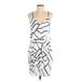 Adelyn Rae Casual Dress: White Graphic Dresses - Women's Size Small