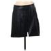 Maeve by Anthropologie Faux Leather Skirt: Black Print Bottoms - Women's Size 12