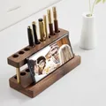 Porte-stylo multifonction en bois massif accessoire de bureau créatif outil de rangement pour