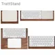 Brochure en bois massif pour clavier Apple Magic assistant de l'hypothèse Touch ID TrackSub