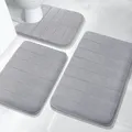 Ensemble de tapis de bain en mousse à mémoire de forme coordonnante tapis HOSoft absorption d'eau