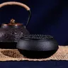 Scalda teiera in ghisa nera portacandele portacandele riscaldatore per teiera per riscaldare tè
