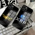 Xrp Ripple Crypto Millionaire Ripple Cryptocurrency Phone Case Glass per IPhone 14 13 11 12 Pro 8