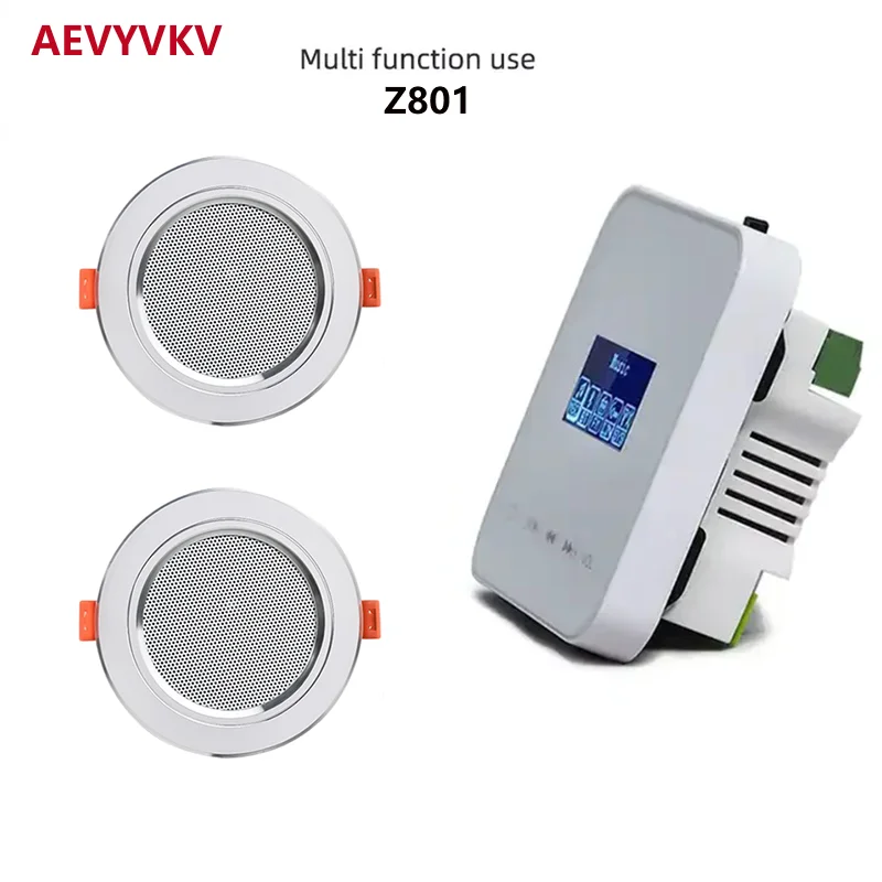 Smart Mini amplificatore da parete Bluetooth sistema audio Home Theater con altoparlante da soffitto Stereo musica di sottofondo per Hotel residenziale