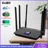 KuWFi 4G Router 5200mAh Wireless LTE Router CPE 4G Router wi-fi con 6 antenne esterne Slot per