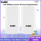 KuWFi 900Mbps Outdoor Wireless CPE Router 5.8G Wireless Repeater/AP Router/Wifi CPE Bridge Point to