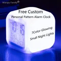 Sveglia a LED a 7 colori personalizzata gratuita si prega di fornire le immagini che si desidera