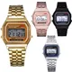 Women Men Watch Gold Silver Vintage LED Digital Sports Military Wristwatches Electronic Digital