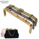 21cm Metal Purse Frame Women Handle Clutch Bag Copper Black Light Gold Accessories DIY HandBag