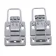 2Pcs Stainless Steel Chrome Toggle Latch For Chest Box Case Suitcase Tool Clasp Cabinet Fitting Lock