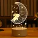 Cute Rabbit 3D Acrylic LED Light Home Decoration Night Light Table Lamp Kids Birthday Gift Bedside