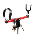 Ground Fishing Pole Holder Aluminum Alloy Fishing Rod Stand Ground Beach Fishing Pole Bracket 360