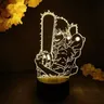 3d Led Lamp Anime Chainsaw Man for Bedroom Decoration Nightlight Kids Birthday Gift Manga Chainsaw