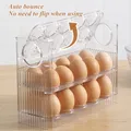 Refrigerator Egg Holder 3-Layer Flip Fridge Door Egg Storage Rack Tray Container Space Saver Egg