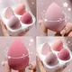 Pink 4Pc Makeup Sponge Cushion Foundation Powder Sponge Beauty Egg Makeup Blender Cosmetic Puff