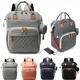 USB Mummy Bag Diaper Bag Baby Care Large Capacity Mom Backpack Mummy Maternity Wet Bag Waterproof