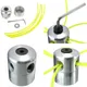 1Set Universal Aluminum Trimmer Head With Four Trimmer Lines For Brush Cutter Grass Trimmer