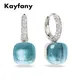 Classic Earrings Candy Style Pendant Earrings Inlay Zircon 23 Colors Crystal Drop Earring For Women