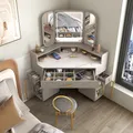 Luxury Solid Wood Dressing Table Corner Modern Triangle Storage Combination Locker Household Makeup