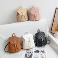Ladies Backpack New Trendy Embroidered Small School Bag Drawstring Small Bag Cat Pearl Bag