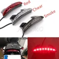 Per Harley Touring Sportster XL 883 1200 luci moto parafango posteriore bordo rosso LED freno fanale