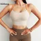 Aiithuug Crisscross Back Yoga Bras with Build In Cup Soft Gym Workout Bra Fitness Top Yoga Crop Top