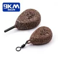 5Pcs Carp Fishing Weights Sinkers Flat Pear Sinker Weight Swivels Carp Coarse Fishing Gear Tackle