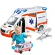 Ambulance Vehicle Toy Play House Toys Car For Kids With Lights And Sound Ambulance Car With