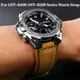 24*16mm Vintage Frosted Leather Watch Strap For G-SHOCK Casio GST-B400 GST-B200 Series Crazy Horse