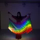 LED Colorful Luminous Gym Ribbons Rhythmic Gymnastics Dance Stage Props RGB Glow LED Ribbon Poi