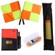 Soccer Referee Flag Whistle Set Professional Football Red Card And Yellow Card Kit Sport Training