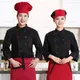 men and women cotton pastry chef work clothes dessert shop bakery Chef uniform long-sleeved autumn